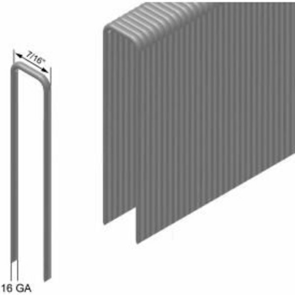 Prebena 16 Gauge Staple - 7/8in Length - 7/16in Crown - Galvanized Steel - Pkg of 10000 L22DNK